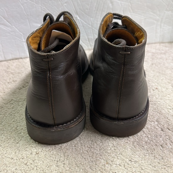 Men’s Gucci Lace Up Leather Dress Chukka Boot Size 8.5D Brown main image 5